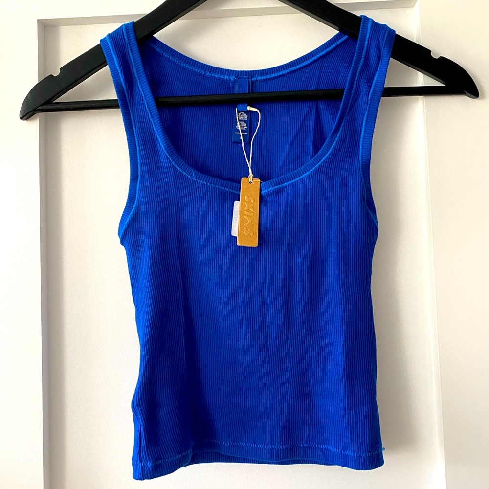 SKIMS COBALT RIBBED TANK NWT size S